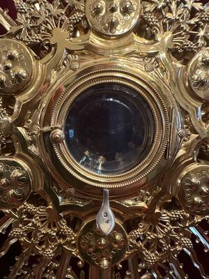 1 Gothic - Style Monstrance With Orignal Lunula