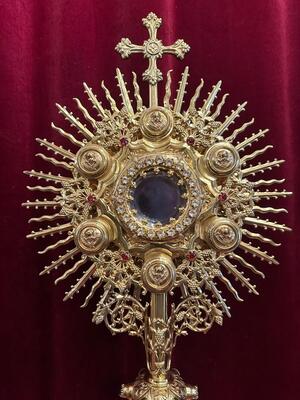 1 Gothic - Style Monstrance With Orignal Lunula