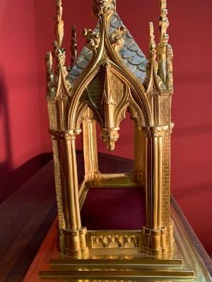 Relic House style Gothic - style en Bronze / Gilt, France 19th century ( anno 1890 )