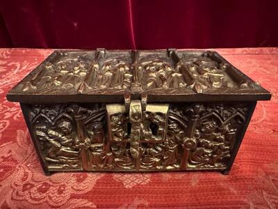 Reliquary - Box style Gothic - Style en Bronze, Italy 19 th century