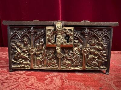 Reliquary - Box style Gothic - Style en Bronze, Italy 19 th century