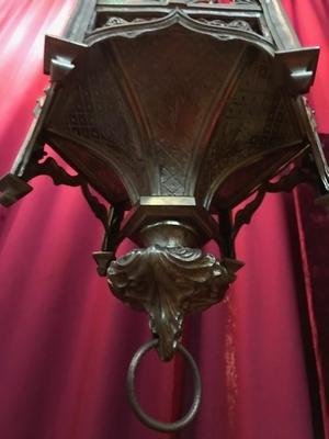 Sanctuary Lamp style Gothic - style en Bronze / Gilt, France 19th century ( anno 1875 )
