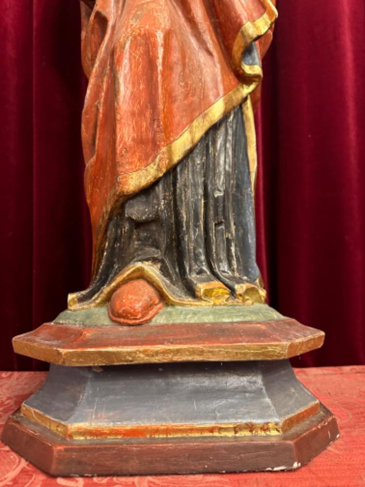 1 Gothic - Style Sculpture Madonna & Child