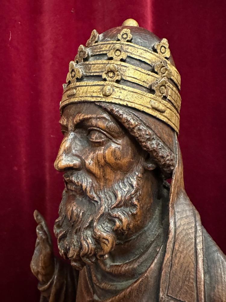 1 Gothic - Style Sculpture Pope