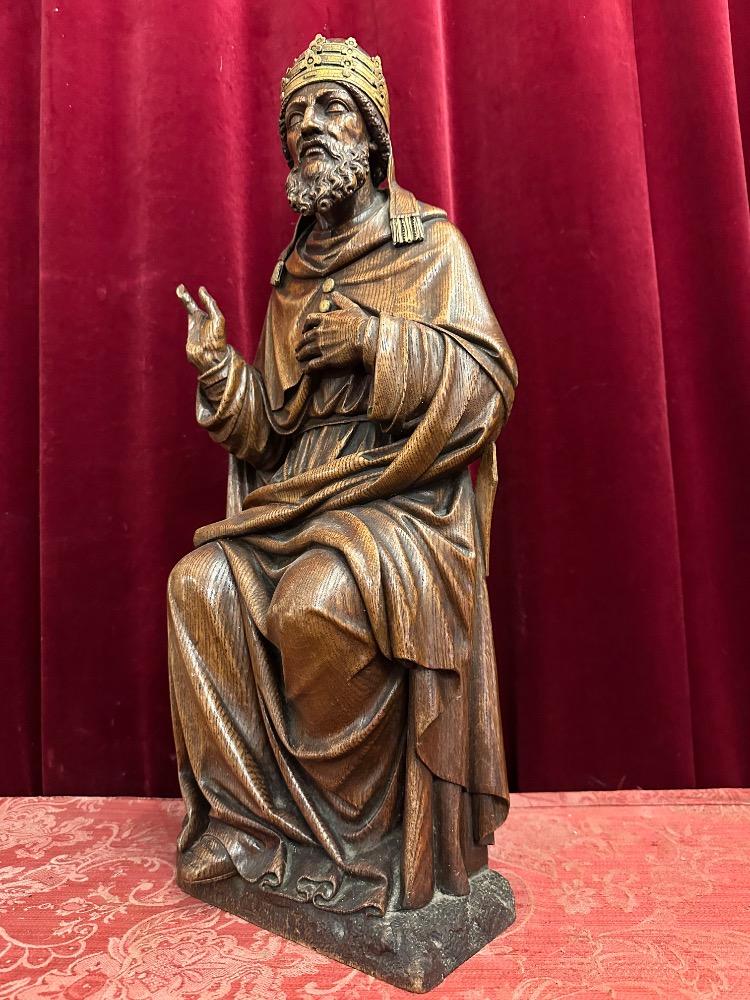 1 Gothic - Style Sculpture Pope