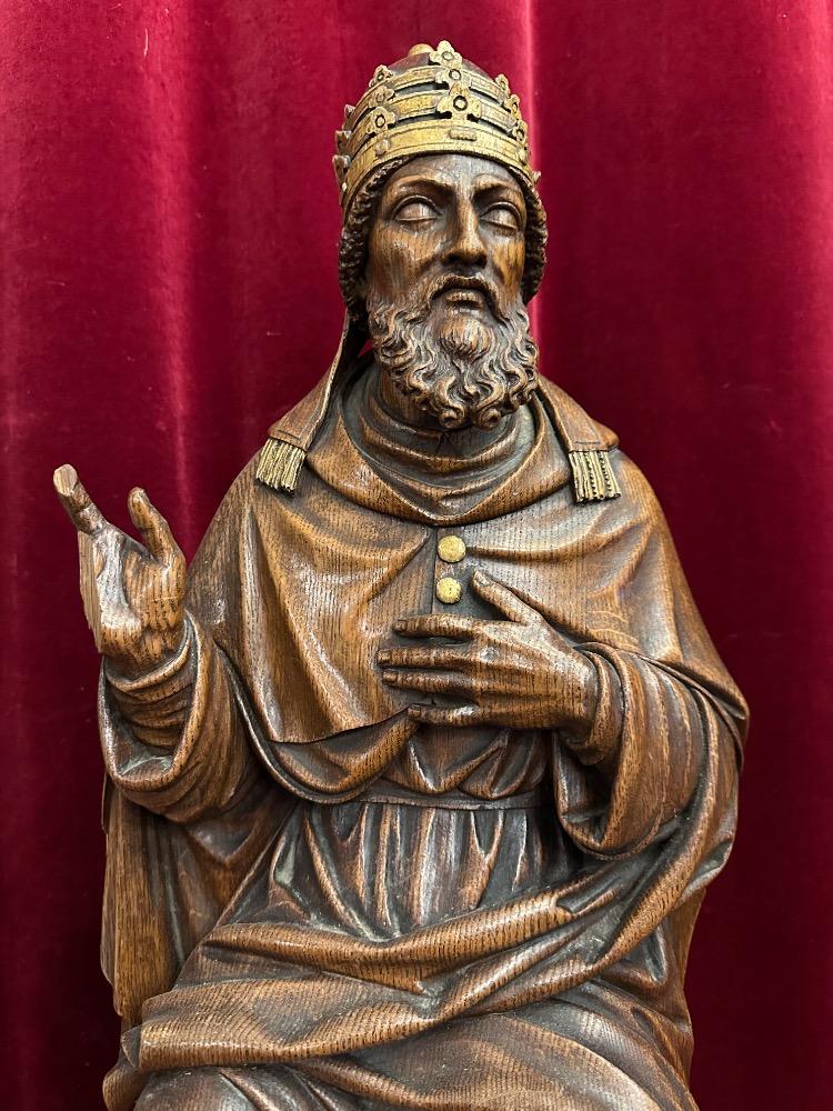 1 Gothic - Style Sculpture Pope