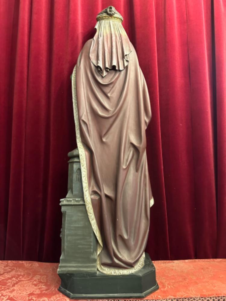1 Gothic - Style St. Barbara Statue Sculpture