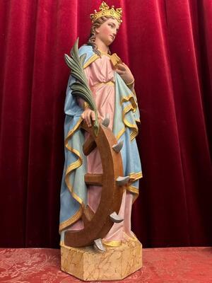 1 Gothic - Style St. Catherine Statue