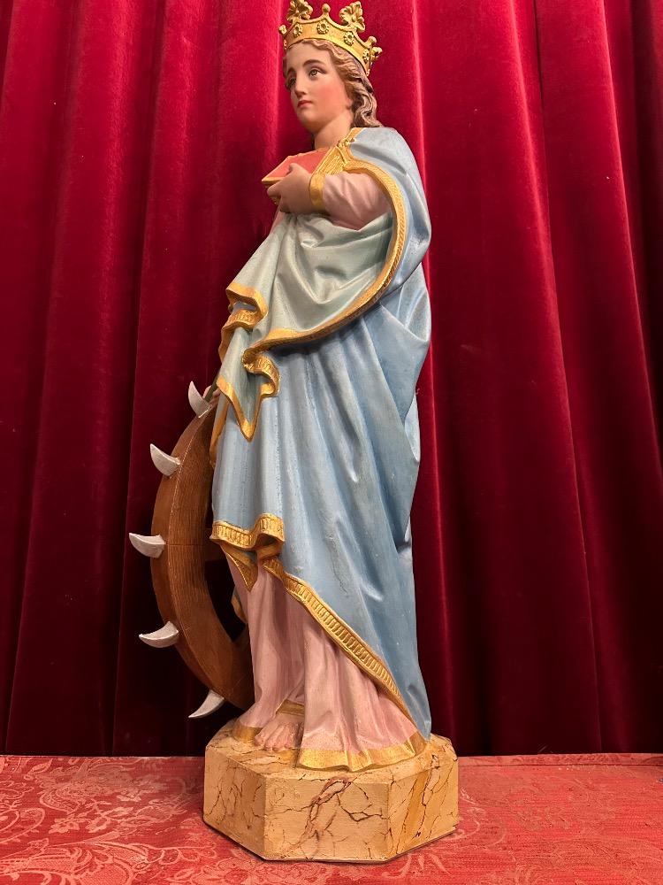 1 Gothic - Style St. Catherine Statue