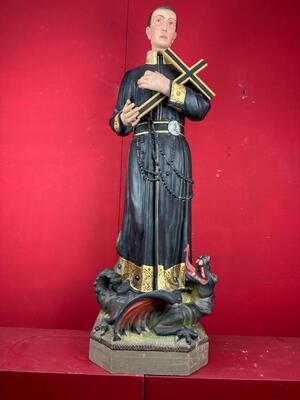 St. Gerardus Statue. style Gothic - Style en Plaster, Belgium  19 th century ( Anno 1885 )