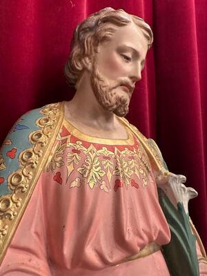 1 Gothic - Style St. Joseph With Child Statue