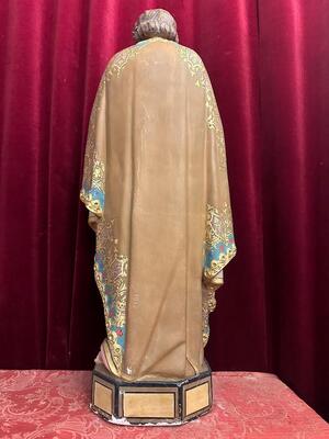 1 Gothic - Style St. Joseph With Child Statue