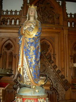 St. Mary Immaculatae Conceptionis style Gothic - Style en Fully Hand - Carved Wood, Bruges Belgium 19th century ( anno 1870 )