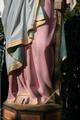 St. Philomena Statue style Gothic - style en Terra-Cotta polychrome, France 19th century ( anno 1870 )