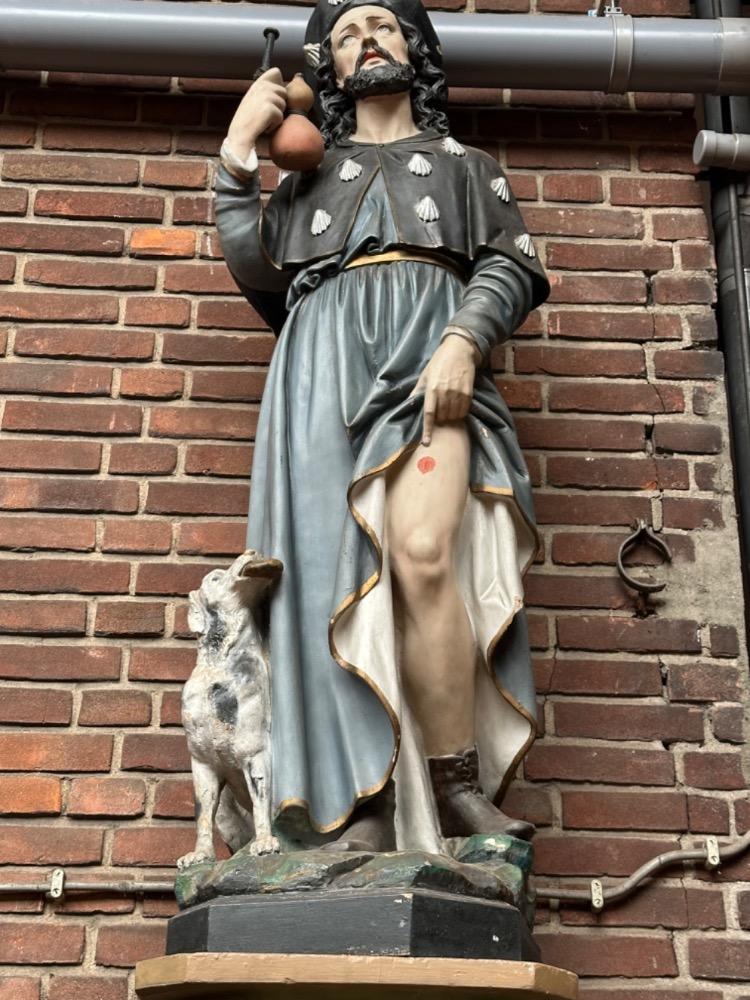 1 Gothic - Style St. Rochus Statue