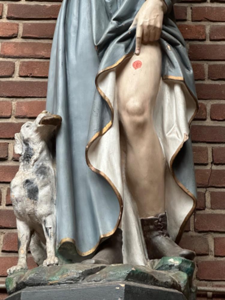 1 Gothic - Style St. Rochus Statue