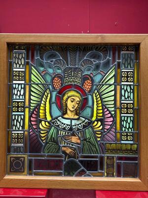 Stained Glass Window style Gothic - Style en Glass , Netherlands  20 th century ( Anno 1920 )