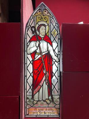 Stained Glass Window style Gothic - Style en Glass, 19 th century