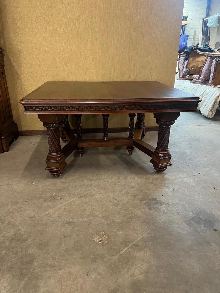 1 Gothic - Style Table Signed: V. Aimone