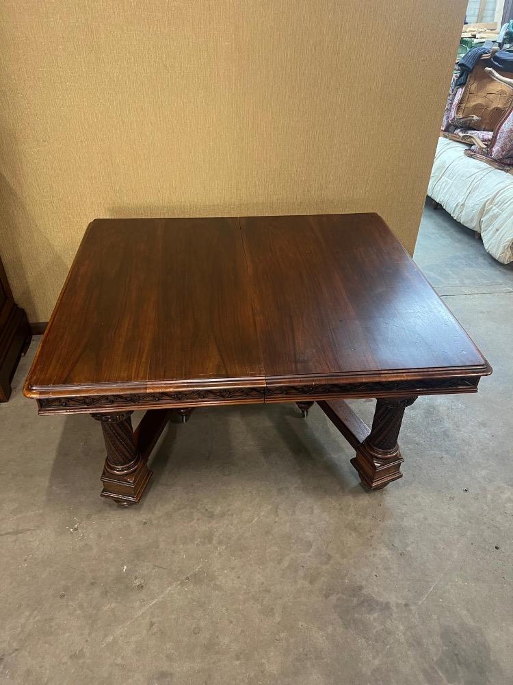 1 Gothic - Style Table Signed: V. Aimone