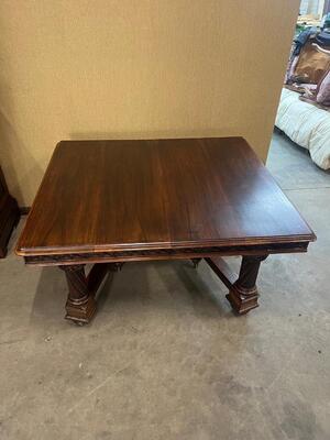 Table Signed: V. Aimone style Gothic - Style en Walnut wood , France 19 th century