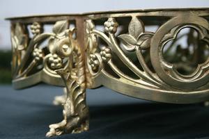 Tabor style Gothic - Style en Brass / Bronze / Polished and Varnished, France 19 th century ( Anno 1890 )