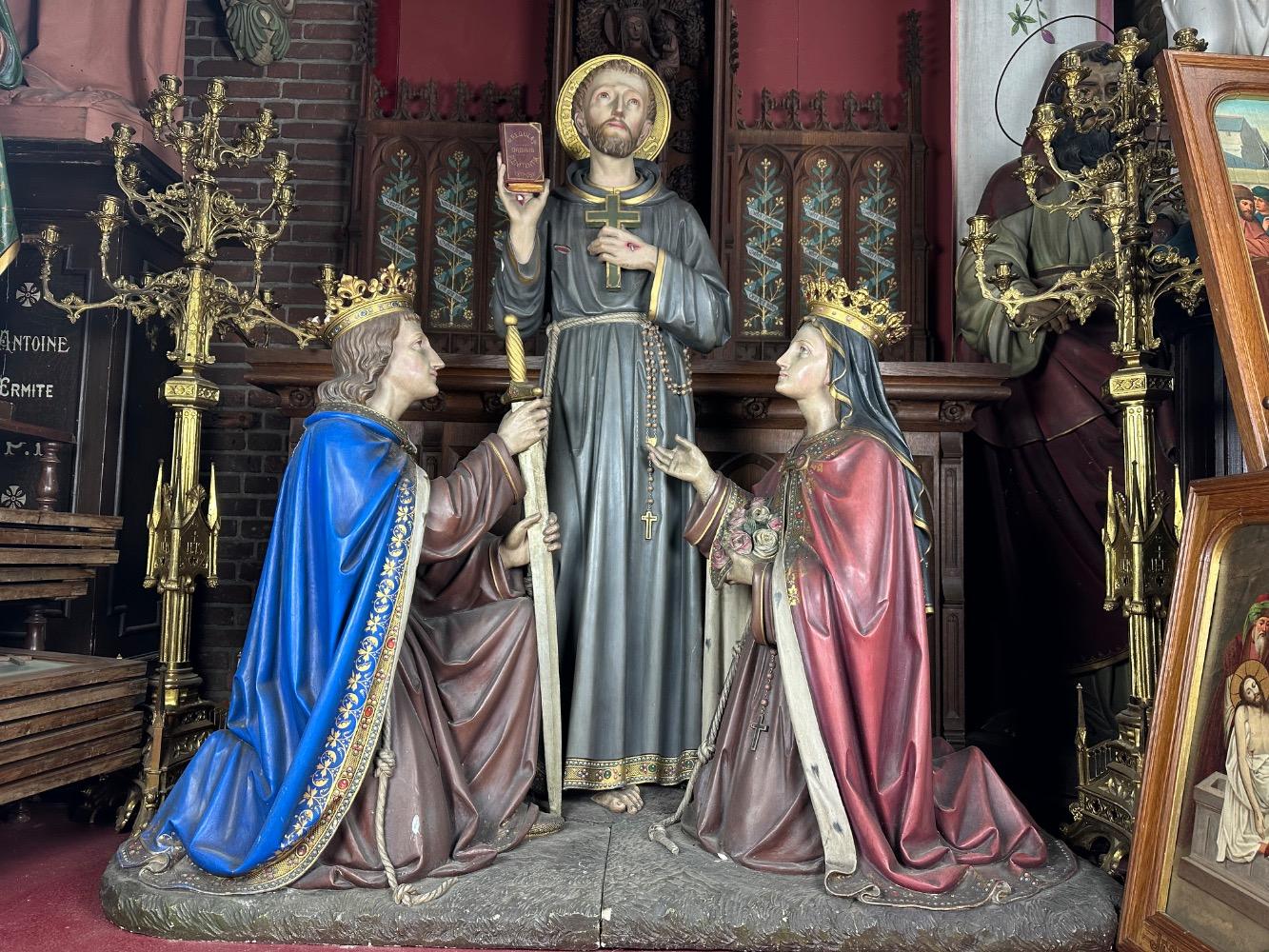 1 Gothic - Style The Third Order Scene Of St. Francis”, With St. Elisabeth And St. Louis