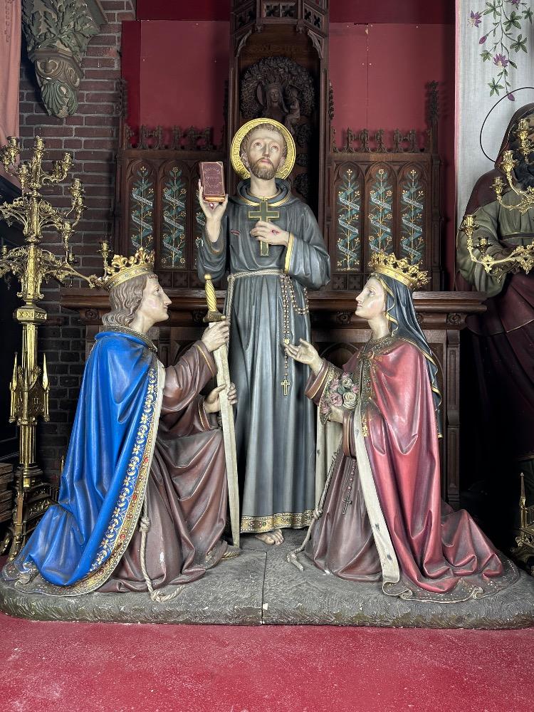 1 Gothic - Style The Third Order Scene Of St. Francis”, With St. Elisabeth And St. Louis