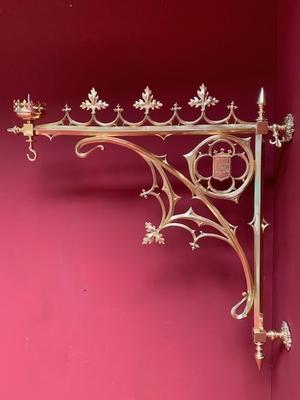 Wall Bracket style Gothic - style en Bronze / Polished and Varnished, France 19th century ( anno 1890 )