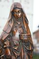 Holy Nun Or Abbess Statue en Terra - Cotta , Belgium  19 th century