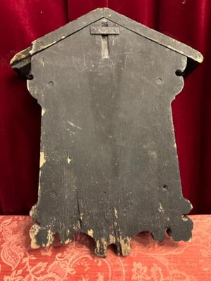 1  Imagination St. Mary With Jesus & John Hand - Made And Fully Hand - Painted On Panel