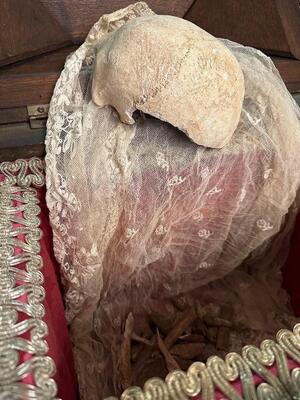 Large Reliquary  en Wood / Fabrics, Italy  18 th century