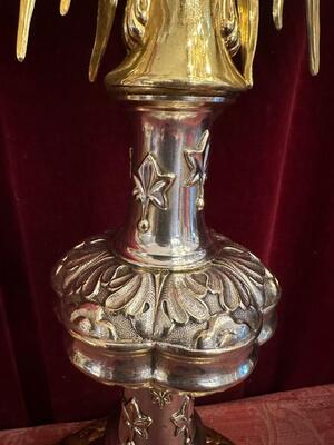 1  Monstrance With Orignal Full Silver Lunula & Case
