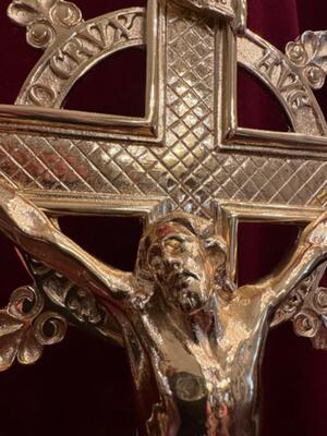 Altar - Cross style Neo Classicistic en Bronze / Polished and Varnished, Belgium  19 th century ( Anno 1885 )