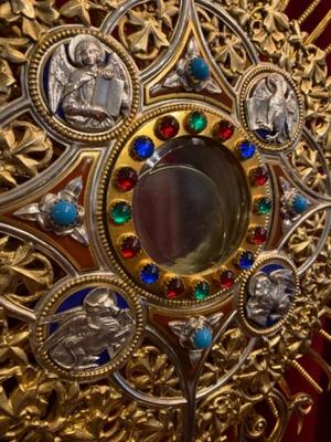 1 neo classicistical Monstrance  Including Full Silver Lunula