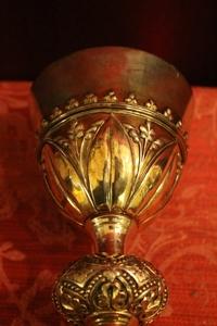 Chalice style neo classistical en full silver, France 19th century