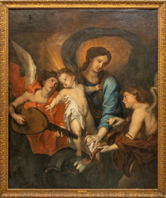 1  Painting: Mary With Child Copy After An Original By Anthony Van Dyck (1599-1641) In The Yale University Art Gallery