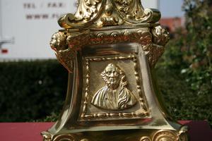 Pascal-Candlestick en Brass / Bronze , France 19 th century