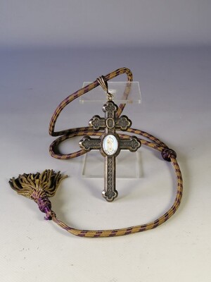 1  Pectoral Archbishop'S Crozier With Ex Ossibus Relic