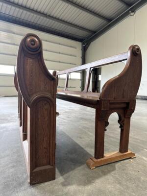 Pew With Front Part en Oak wood, Netherlands  19 th century ( Anno 1865 )