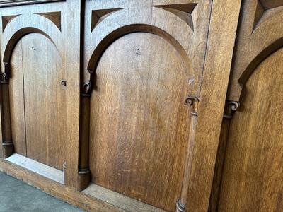 Pew With Front Part en Oak wood, Netherlands  19 th century ( Anno 1865 )