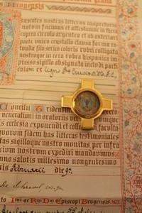 Relic True Cross With Certificate Belgium 19th century