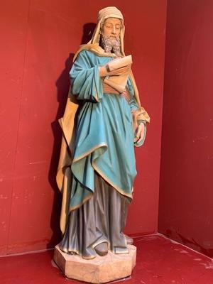 Religious Statue en Terra-Cotta polychrome, France 19th century