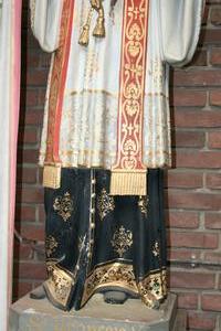 Religious Statue en PLASTER POLYCHROME, Belgium 19th century