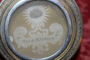 Reliquary en full silver, Belgium 18 th century