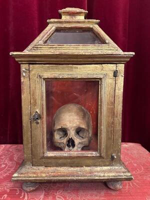 Reliquary - Relic  en Wood / Glass, Italy