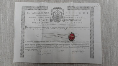 Reliquary - Relic Ex Ossibus St. Stanislas Koska With Original Document 19th century