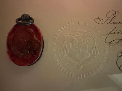 1  Reliquary - Relic First - Class Relic Ex Ossibus St. Fortunata Martyr With Document