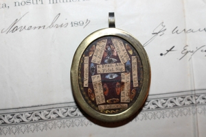 Reliquary With Document Belgium 19th century