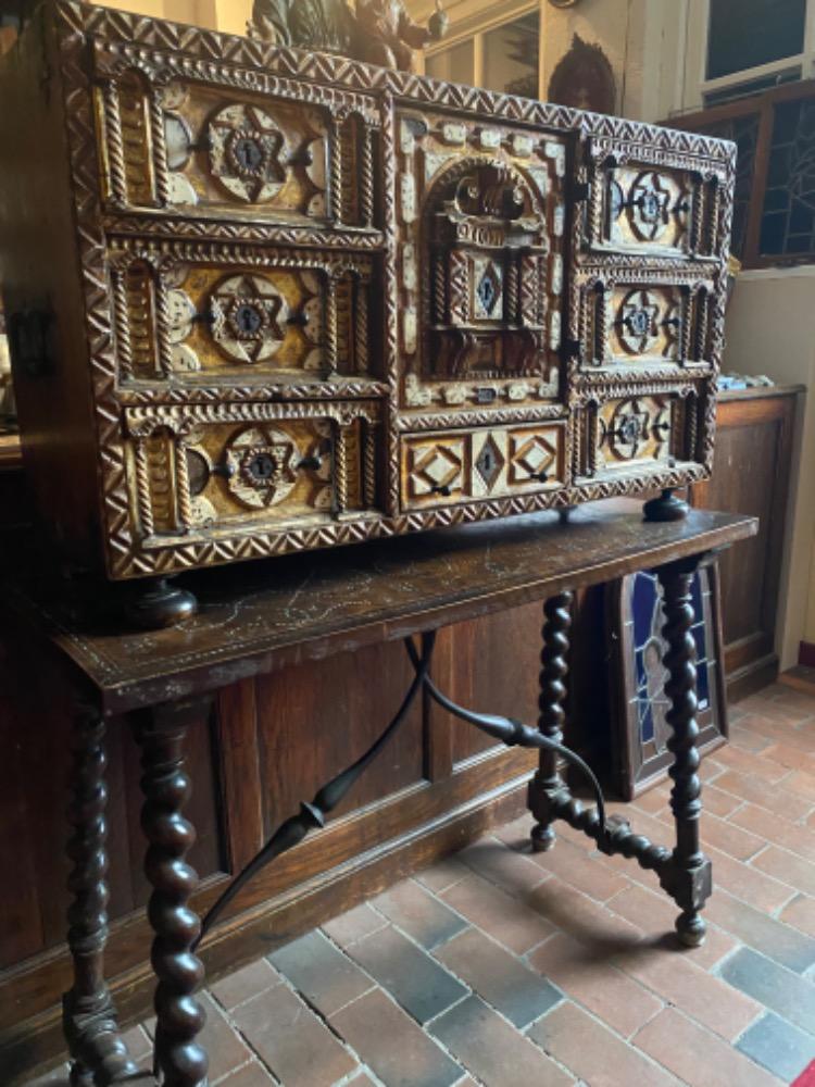 1 Renaissance - Style Exceptional Vargueno Cabinet